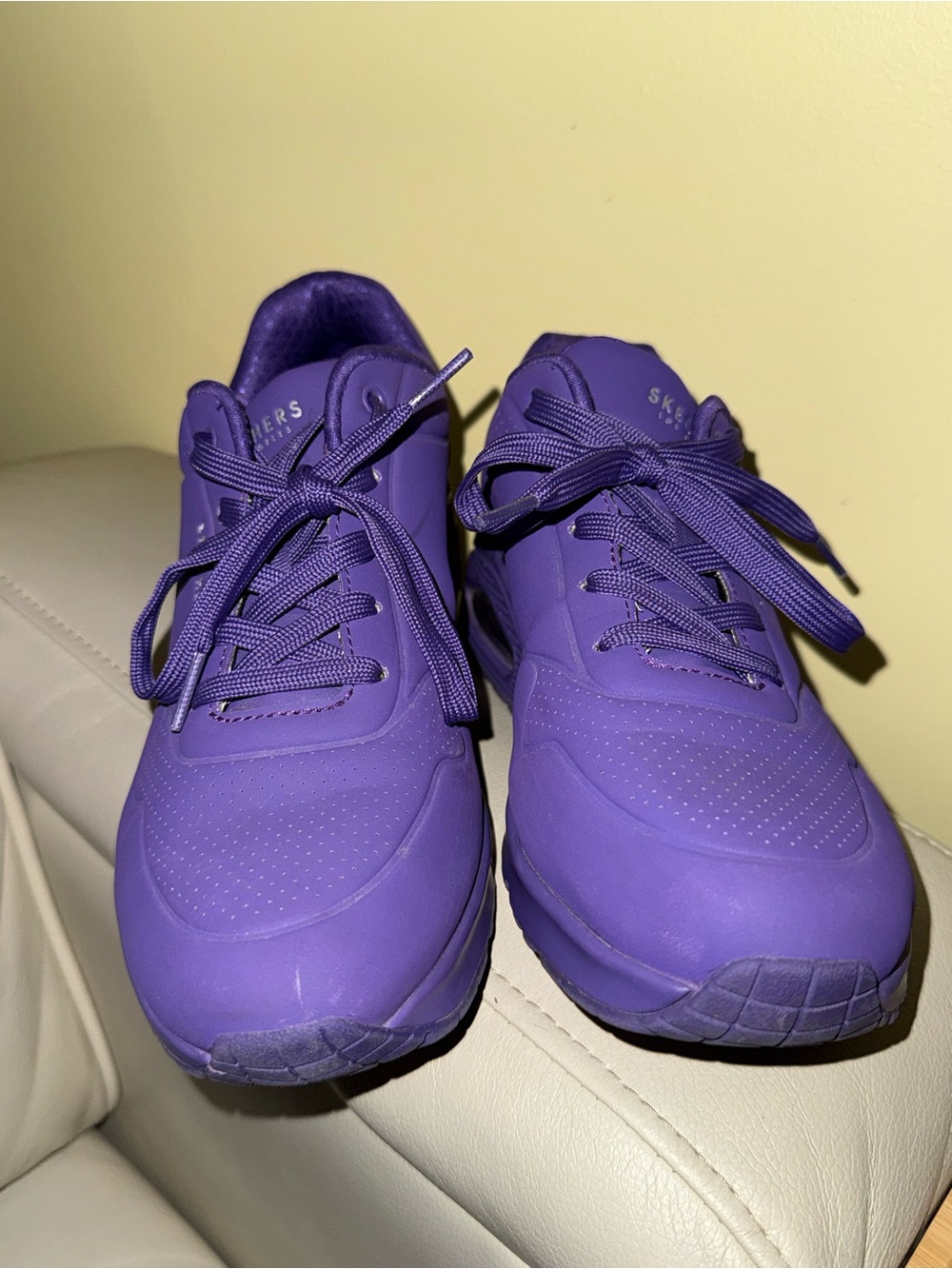 Skechers Women's Bold Purple Lace-Up Sneakers